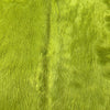 Dyed Lime Green Cowhide Rug (long hair/ gorgeous healthy hair) Size: 7.5x6.5 feet D-502