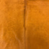 Dyed Orange Cowhide Rug Size: 7x6.5 feet Y-082