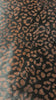 Leopard Print on Black Background Cowhide Rug Size: 7.5x6.5 feet Z-017