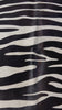 Zebra Cowhide Rug (horizontal stripes/ some stripes are a bit blurry) Size: 8x6.2 feet D-445