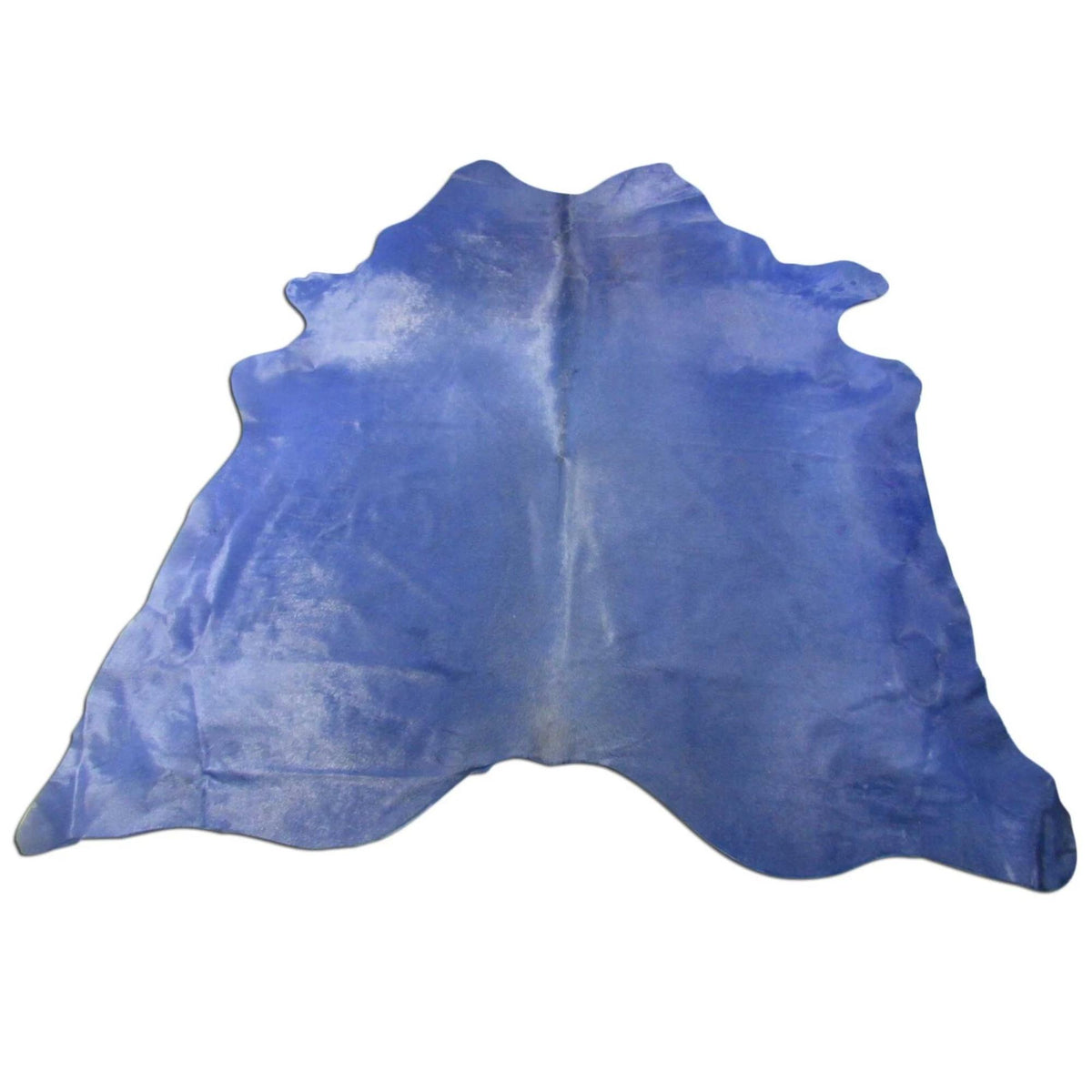 Dyed Dark Blue Cowhide Rug Size: 7.2x7.7 feet K-274