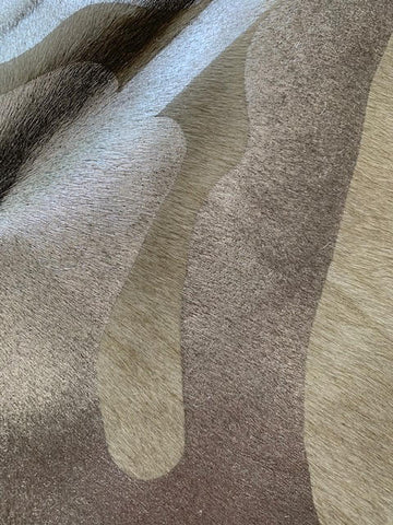 Silver Zebra Cowhide Rug - Size: 7 1/4' X 6 1/2' A-1506