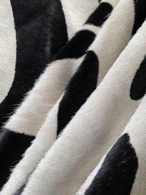 Upholstery Zebra Print Cowhide Rug Size: 7' X 6'