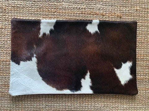 Tricolor Lumbar Cowhide Pillow Cover - Size: 21.5 in x 13 in A-2097