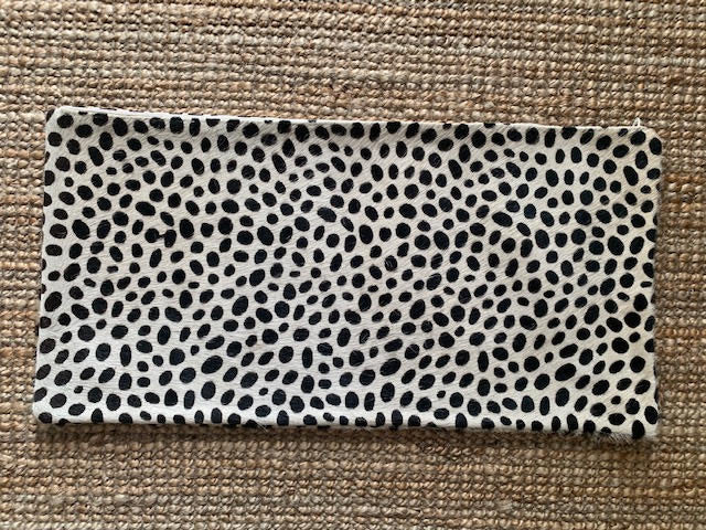 Cheetah Print Lumbar Cowhide Cushion Cover - Size: 23.5 in x 12 in A-2099