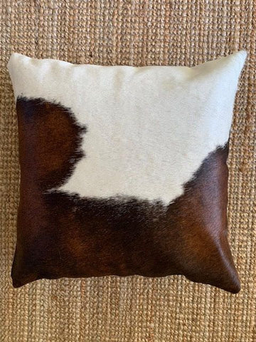 4 Squares Spotted Cowhide Cushion Cover - Size: 18 in x 18 in A-2115