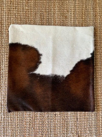 4 Squares Spotted Cowhide Cushion Cover - Size: 18 in x 18 in A-2115