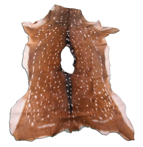 Huge Axis Deer Skin Rug (huge hole in the middle, 11x5") Size: 50x37" Axis-661