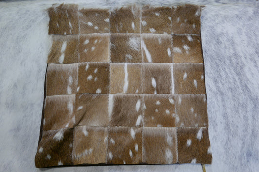 New Axis Deer Pillow Case Size: 19" X 19'" Chital Axis Deer Patch Cushion Case
