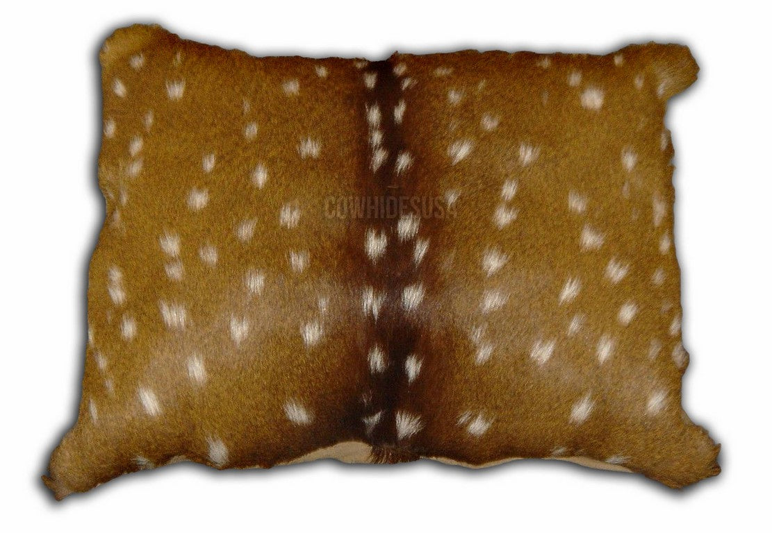 New Axis Deer Pillow Case Size: 11" X 19'" Chital Axis Deer Skin Cushion Cover