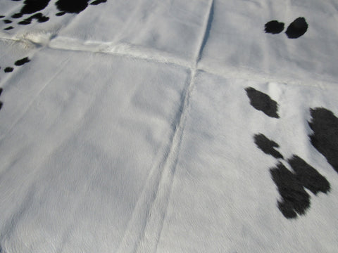 Spotted Cowhide Rug Size: 9' X 8' Black/White Cowhide Rug B-008