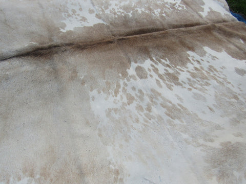 Speckled Cowhide Rug Size: 7 1/2' X 6 1/2' Beige/White Cowhide Rug B-012