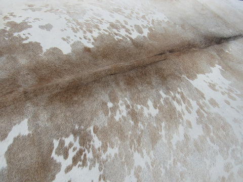 Speckled Cowhide Rug Size: 7 1/2' X 6 1/2' Beige/White Cowhide Rug B-012