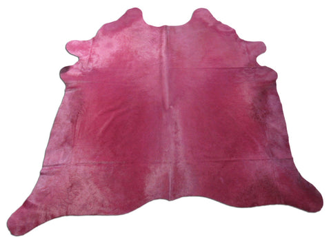 Dyed Purple Cowhide Rug - Size: 7 1/4' X 7 1/4' B-020
