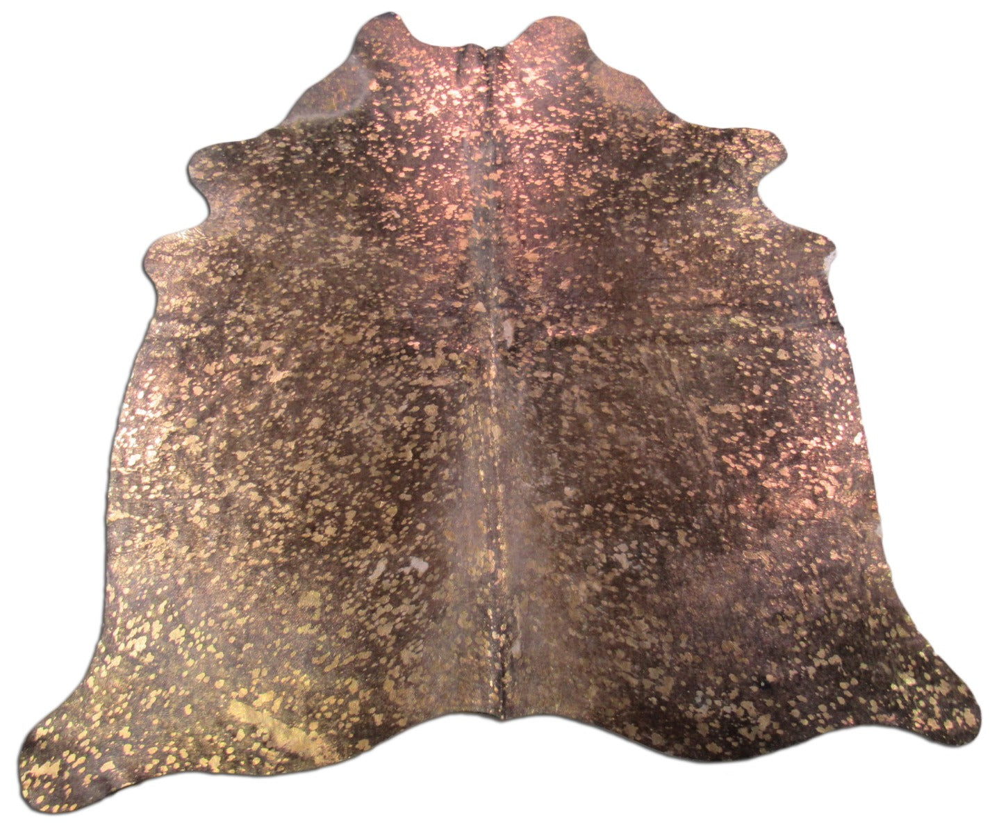 Bronze Acid Washed Cowhide Rug - Size: 7' X 6' B-052