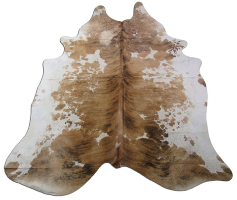 Speckled Longhorn Cowhide Rug Size: 8' X 63/4' Brown/White Cowhide Rug B-060