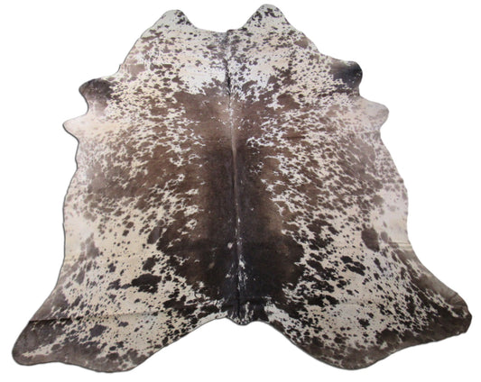Speckled Cowhide Rug Size: 8 1/2' X 7' Brown/White Cowhide Rug B-090