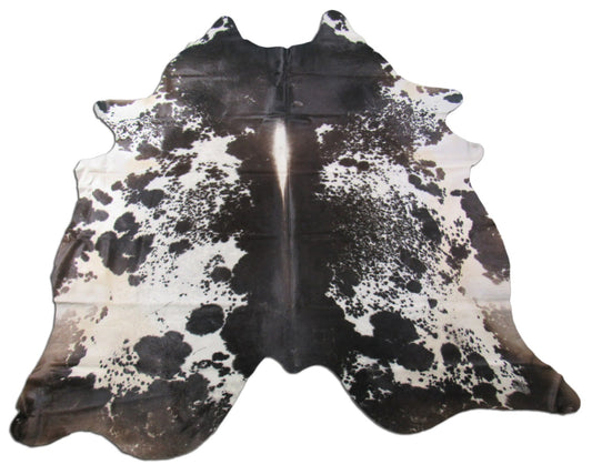 Speckled Cowhide Rug Size: 7 3/4' X 7' Brown/White Cowhide Rug B-093