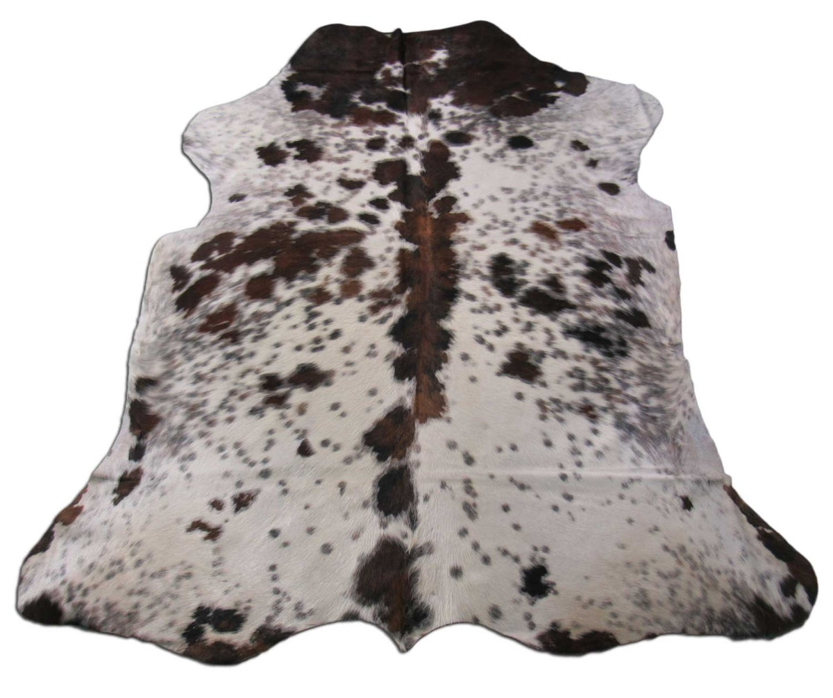 Salt & Pepper Tricolor Cowhide Rug Size: 7x6 feet B-194