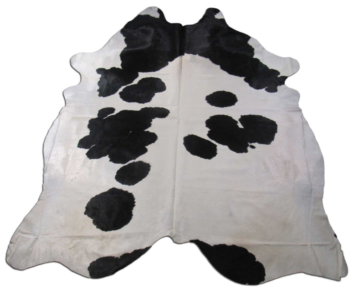 Black & White Spotted Cowhide Rug (Giant Size) - Size: 8 1/2x7 feet B-215