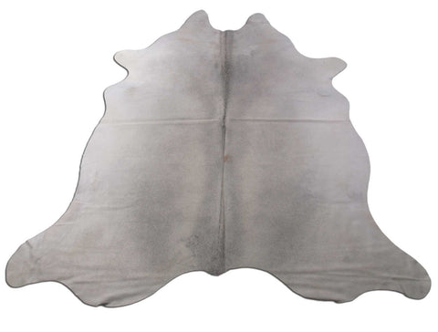 Light Grey Cowhide Rug - Size: 7' x 7' B-221