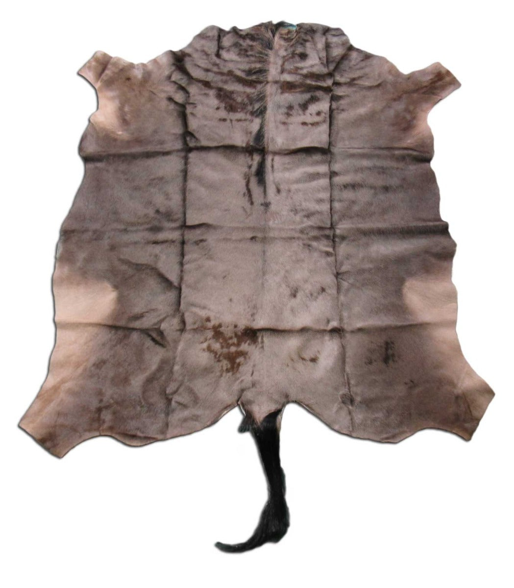 Wildebeest Skin Rug (Tail is 19") Size: 64x58 inch B-257