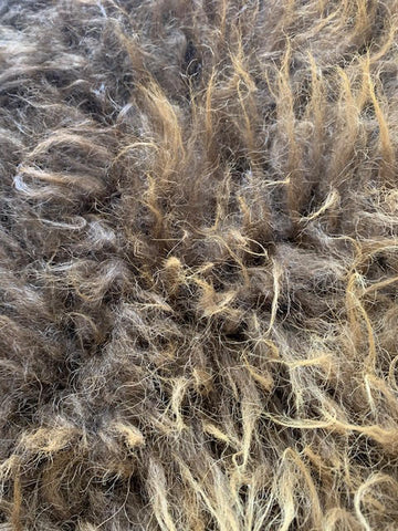 Genuine Bison Hide Rug Size: Approx. 8' X 7' Natural Tanned Bison Fur Skin Rug #4