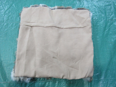 Brown Rabbit Pillow Cover - Size: 16" X 16" - Real Rabbit Pillow Cover