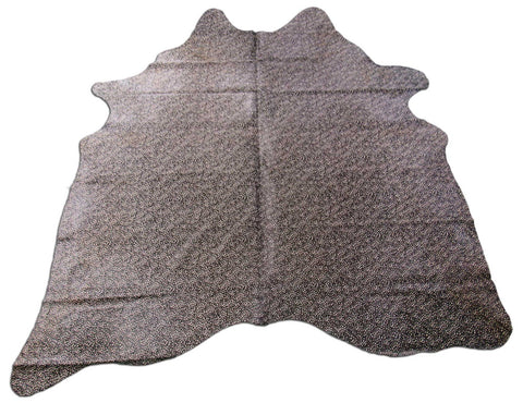 Reverse Cheetah Cowhide Rug Size:7x6.5 feet C-1338