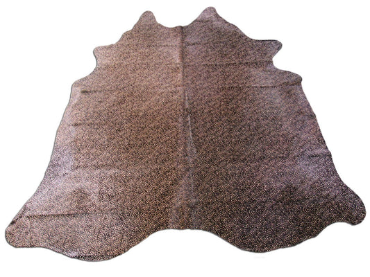 Reverse Cheetah Print Cowhide Rug Size: 6.5x6.5 feet C-1339