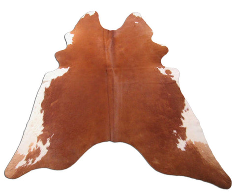 Hereford Cowhide Rug (veggie tanned/ made in Brazil) Size: 6.5x6 feet C-1420