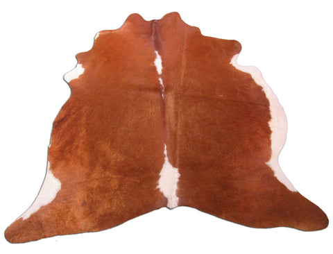 Hereford Cowhide Rug (veggie tanned/ made in Brazil) Size: 6.5x6 feet C-1421