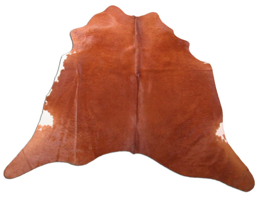 Hereford Cowhide Rug (veggie tanned/ made in Brazil) Size: 6x6 1/4 feet C-1424