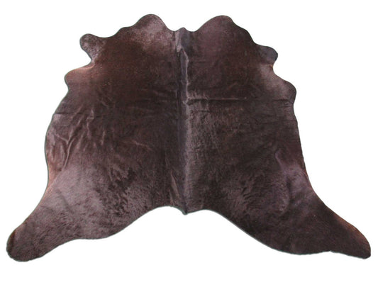 Natural Brown/Black Cowhide Rug (Veggie Tanned) - Size: 5 3/4x6 1/4 feet C-1580
