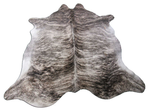 Grey Brindle Cowhide Rug Size: 7x7 feet C-1669