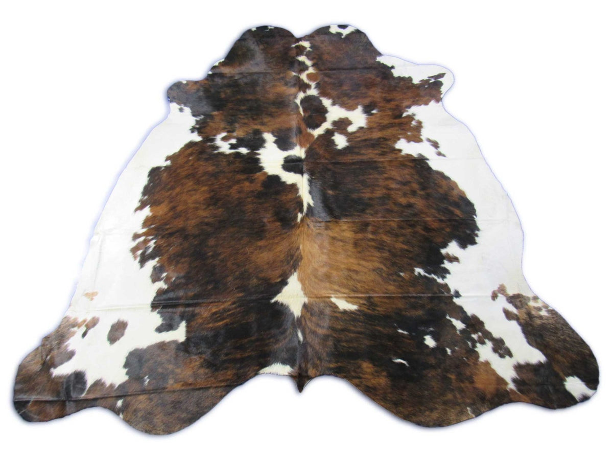 Tricolor Speckled Cowhide Rug - Size: 7x7 feet C-1733