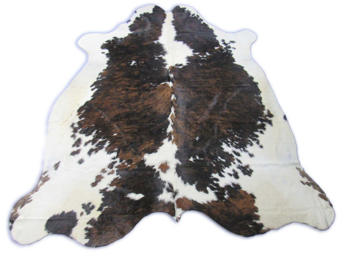 Tricolor Cowhide Rug Size: 7.7x7 feet C-1778