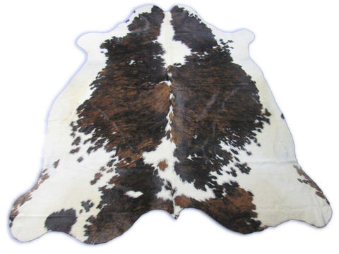 Tricolor Cowhide Rug Size: 7.7x7 feet C-1778