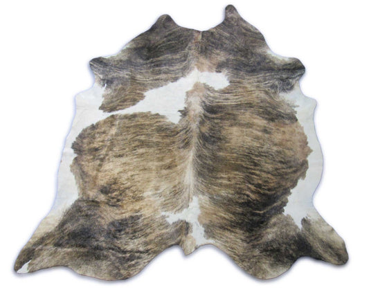 Brindle Tricolor Cowhide Rug Size: 8.5x7 feet C-1795