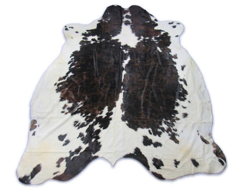 Big Tricolor Cowhide Rug Size: 8.2x7 feet C-1823