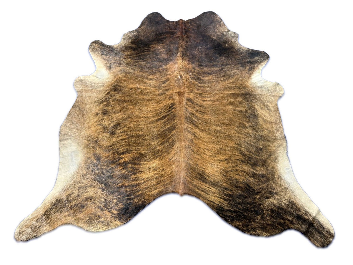 Gorgeous Brindle Cowhide Rug Size: 6x7 feet C-1879