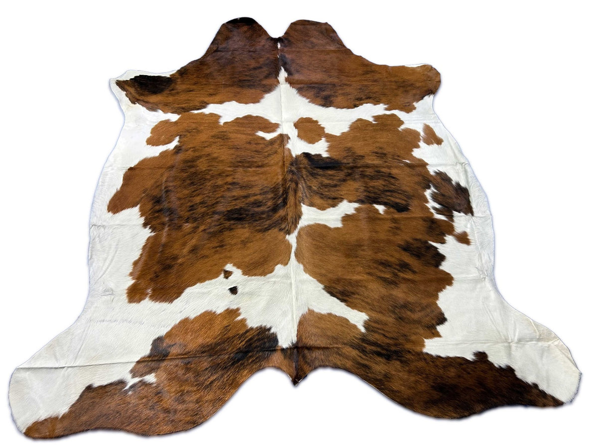 Tricolor Cowhide Rug (mainly light tones) Size: 7.2x7 feet C-1905