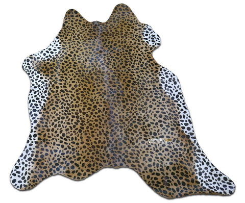Cheetah Print Calf Skin Size: Around 35" X 30" Cheetah Print Mini Cowhide
