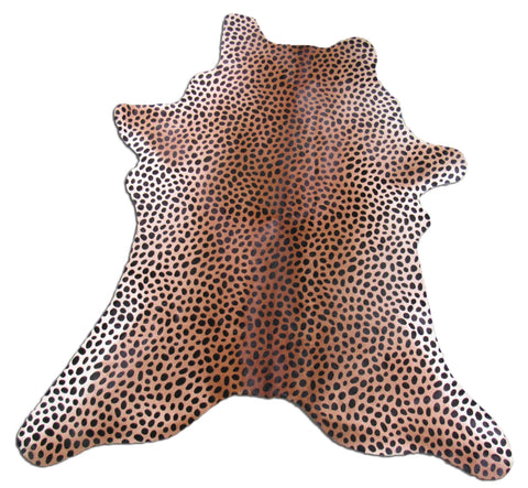 Cheetah Print Calf Skin Size: Around 35" X 30" Cheetah Print Mini Cowhide