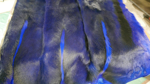 Springbuck Blue Dyed Blue Springbok Skin – Cowhides USA