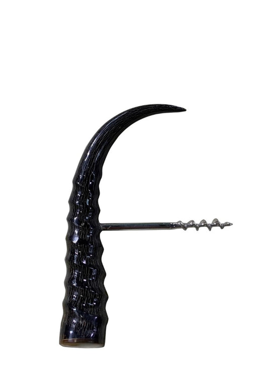 1 Springbok Horn Cork Screw, Wine Bottle Opener - Average Size: 7 inches long