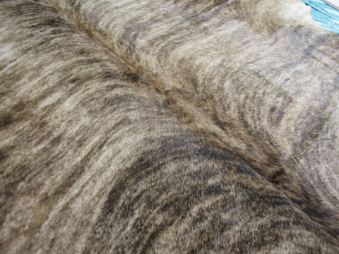 Medium Brindle Cowhide Rug Size: 7x7 feet B-124