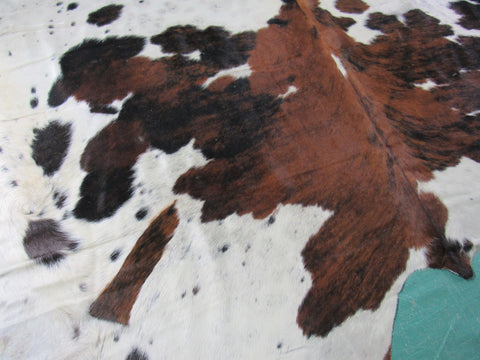 Tricolor Cowhide Rug (big size) 8x7.2 feet M-1291