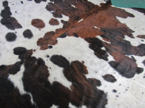 Tricolor Cowhide Rug (big size) 8x7.2 feet M-1291