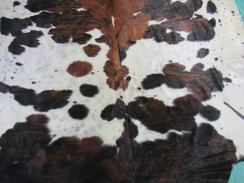 Tricolor Cowhide Rug (big size) 8x7.2 feet M-1291